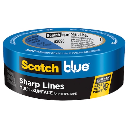 Scotch 1.41 x 60 Yds Blue ScotchBlue Sharp Lines Painter's Tape 2093-36NC